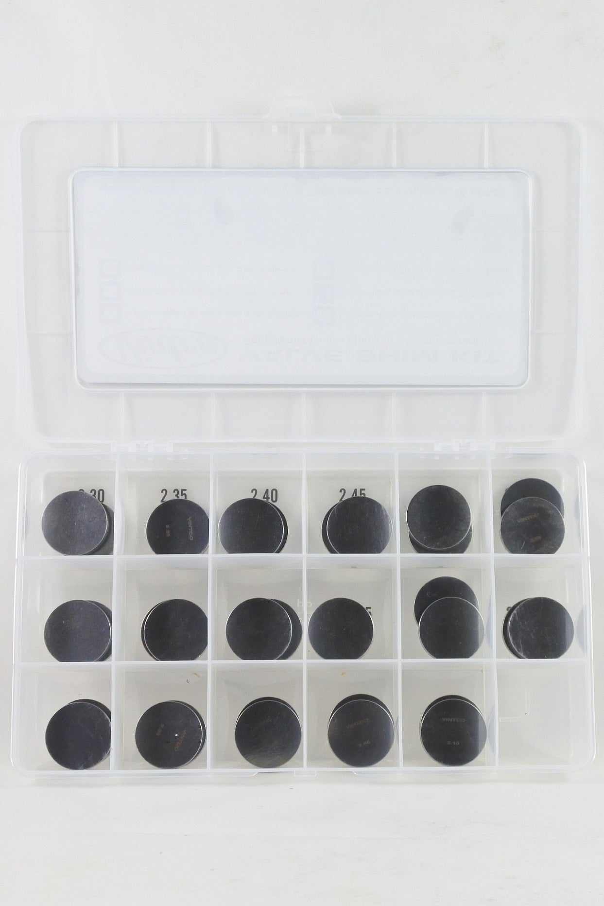 VALVE SHIM KIT 25mm 2PCS EACH SIZE 2.30-3.10mm 0.05mm INCREMENTS VINTCO 25SHIMKIT