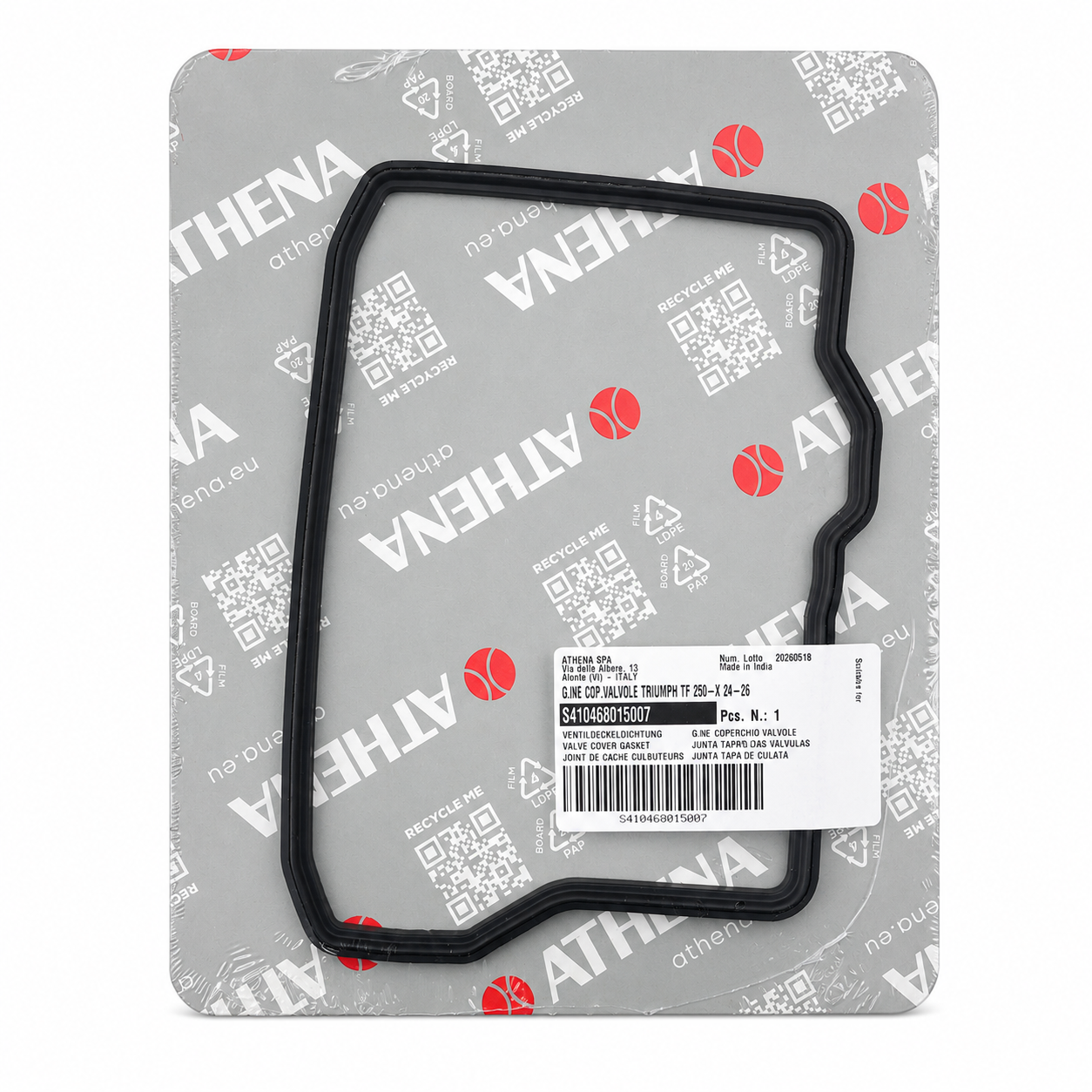 VALVE ROCKER COVER GASKET TRIUMPH TF 250 ATHENA S410468015007