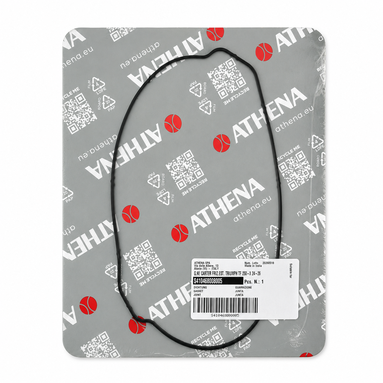 OUTER CLUTCH COVER GASKET TRIUMPH TF 250 ATHENA S410468008005