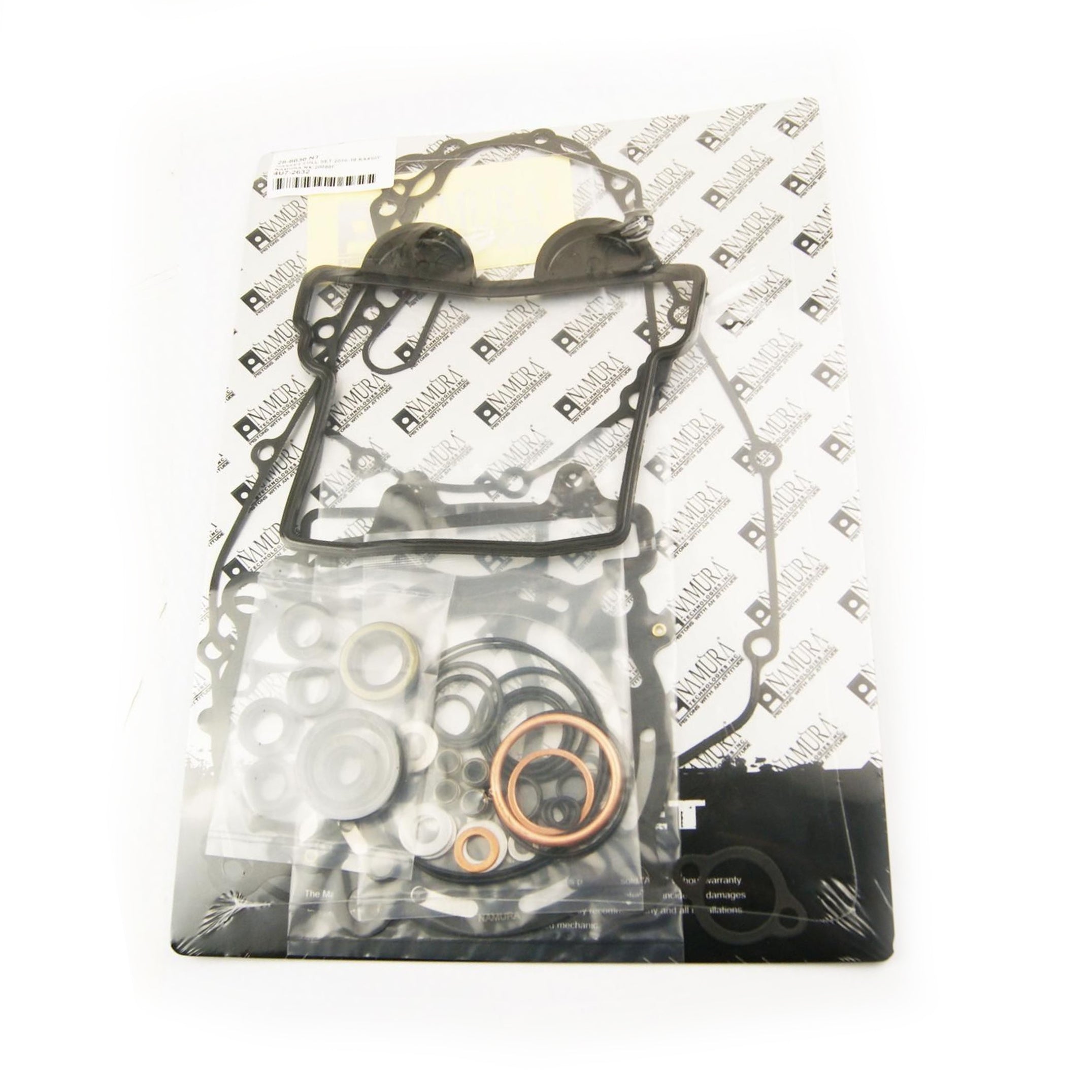 GASKET FULL SET 2016-18 KX450F, NAMURA NX-20088F, NO OIL SEALS!!