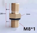 VALVE SCHRADER M8x1 EACH 20MM OverAll Length with O-Ring Seal and Valve Core