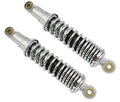 SHOCK ABSORBERS PAIR 280mm EYE/EYE SILVER HONDA Z50 Z50A Z50J Z50R
