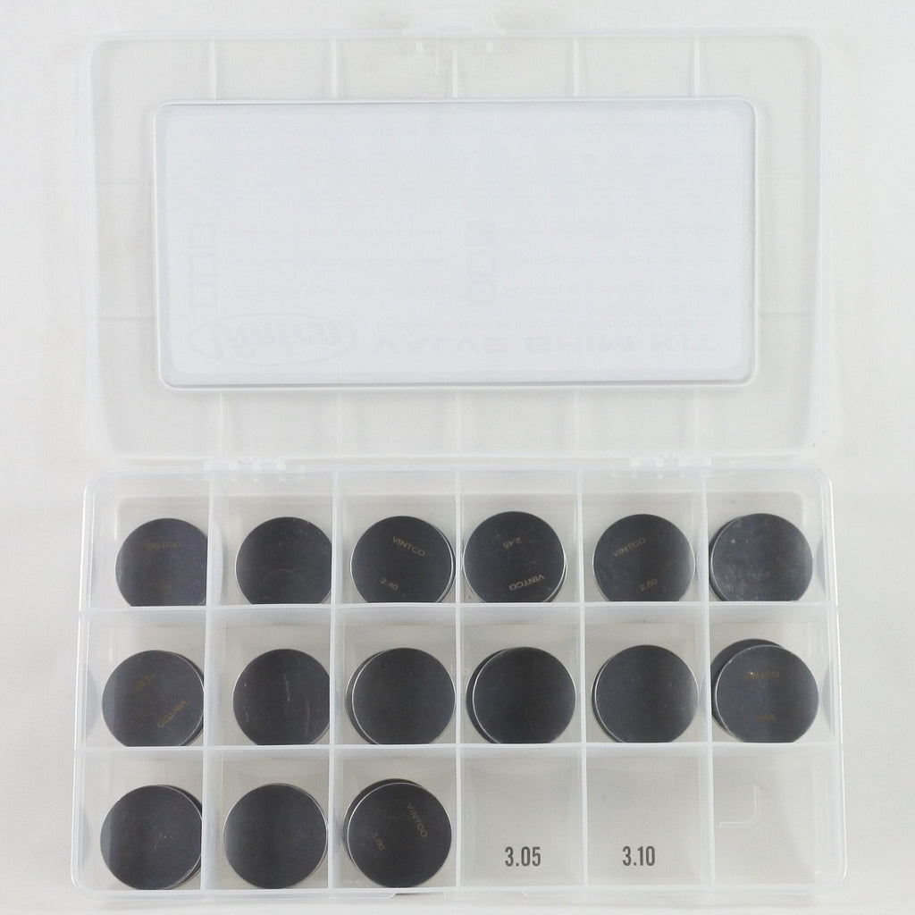 VALVE SHIM KIT 29.5mm 2.30-3.00mm 0.05mm INCREMENTS VINTCO 29.5SHIMKIT