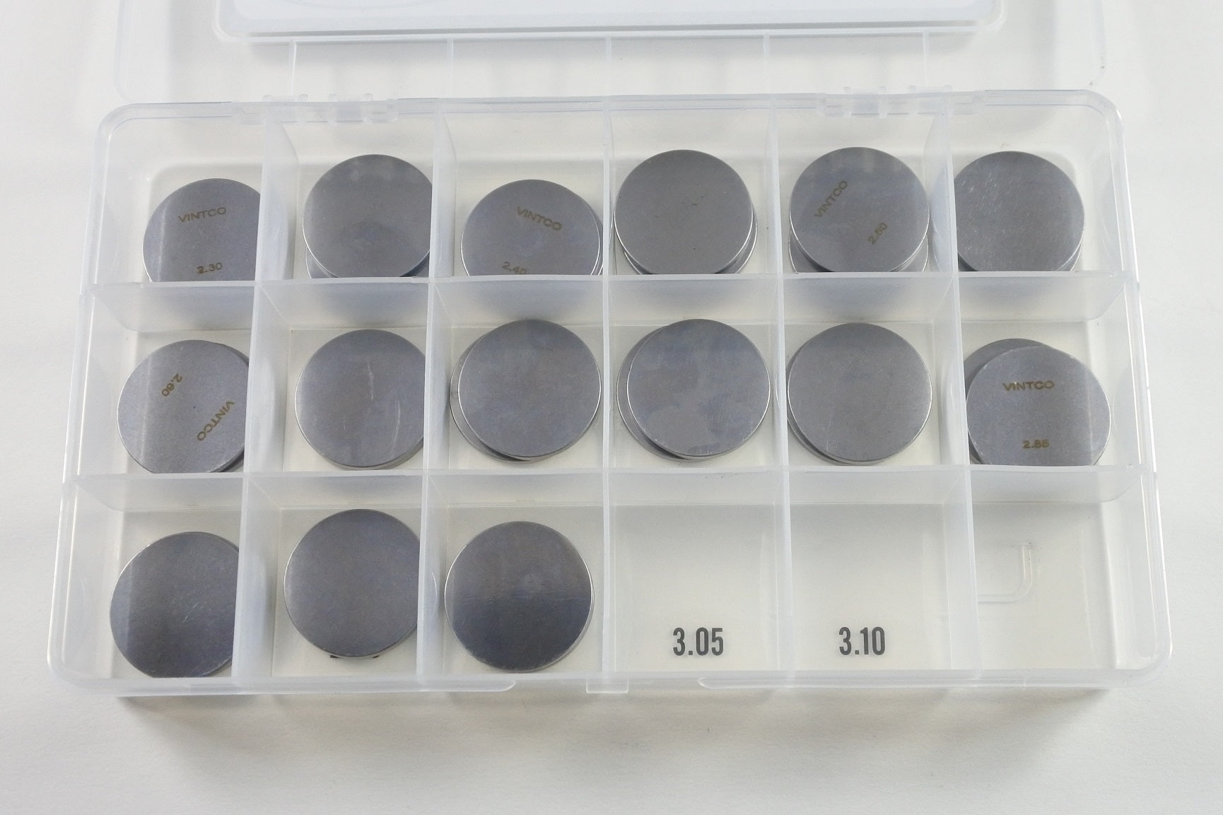 VALVE SHIM KIT 29.5mm 2.30-3.00mm 0.05mm INCREMENTS VINTCO 29.5SHIMKIT