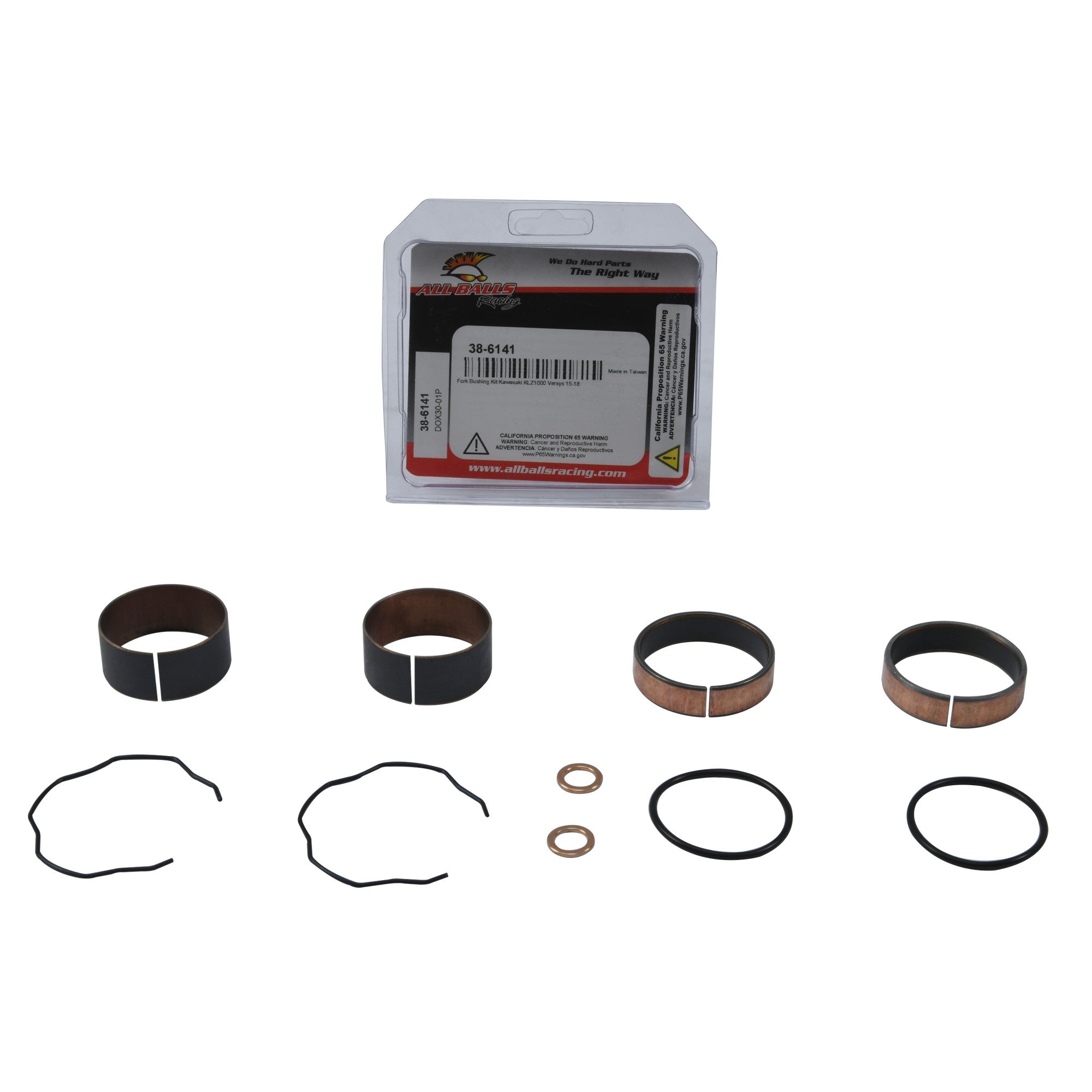 FORK BUSHING KIT 15-18 KAW KLZ1000 VERSYS, ALLBALLS 38-6141 ROAD
