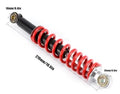 SHOCK ABSORBERS 270mm EACH,  RED / BLACK