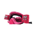 RNR HYBRID XL PINK,ROLL OFF & TEAR OFF, PINK GOGGLE, 36MM ROLL OFF, GH490XL, ROLL & TEAR OFF