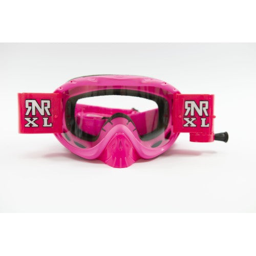 RNR HYBRID XL PINK,ROLL OFF & TEAR OFF, PINK GOGGLE, 36MM ROLL OFF, GH490XL, ROLL & TEAR OFF