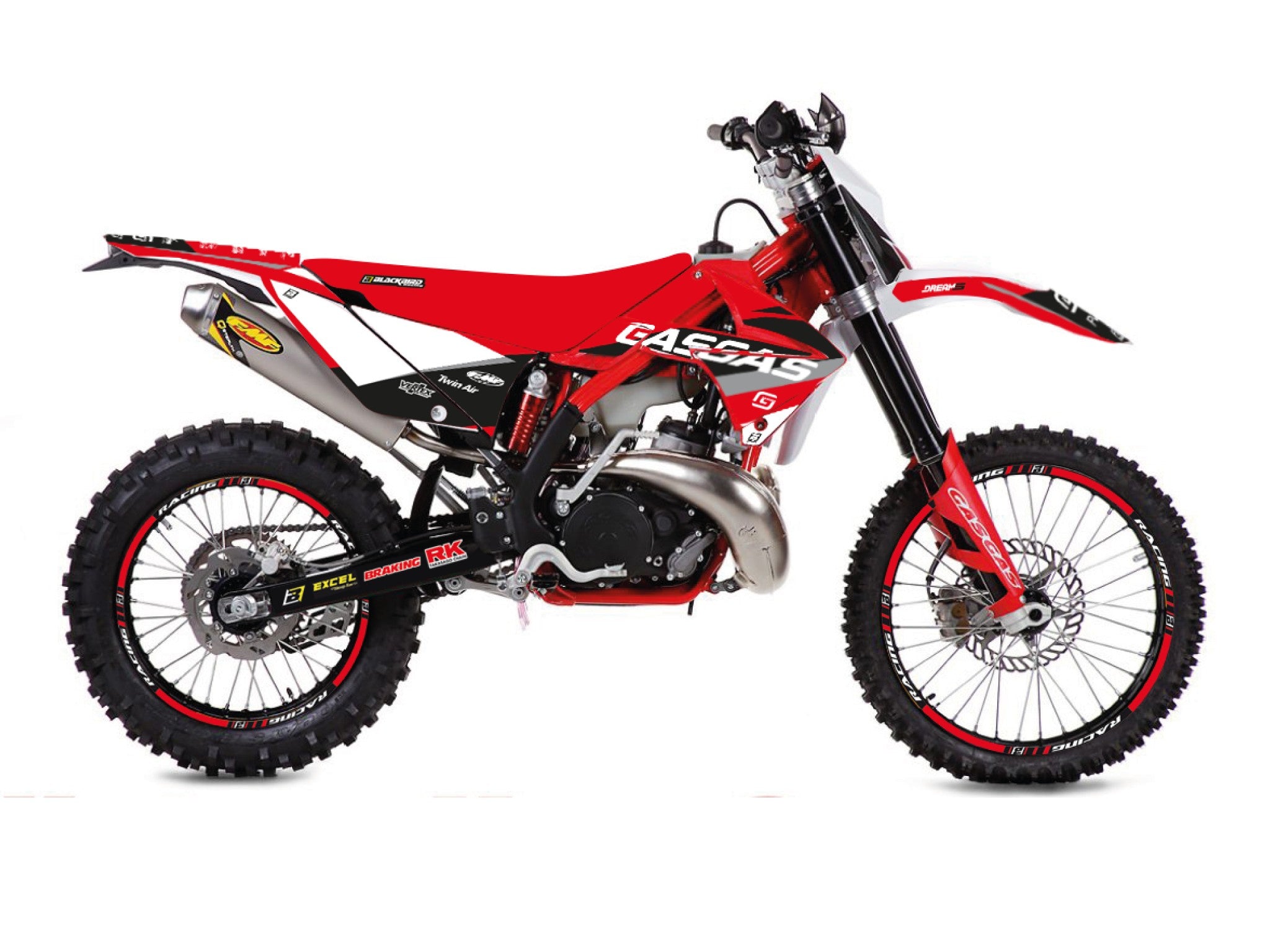 10-11 EC 10-13 ECF GASGAS DREAM 5 GRAPHICS, BLACKBIRD 2904AB
