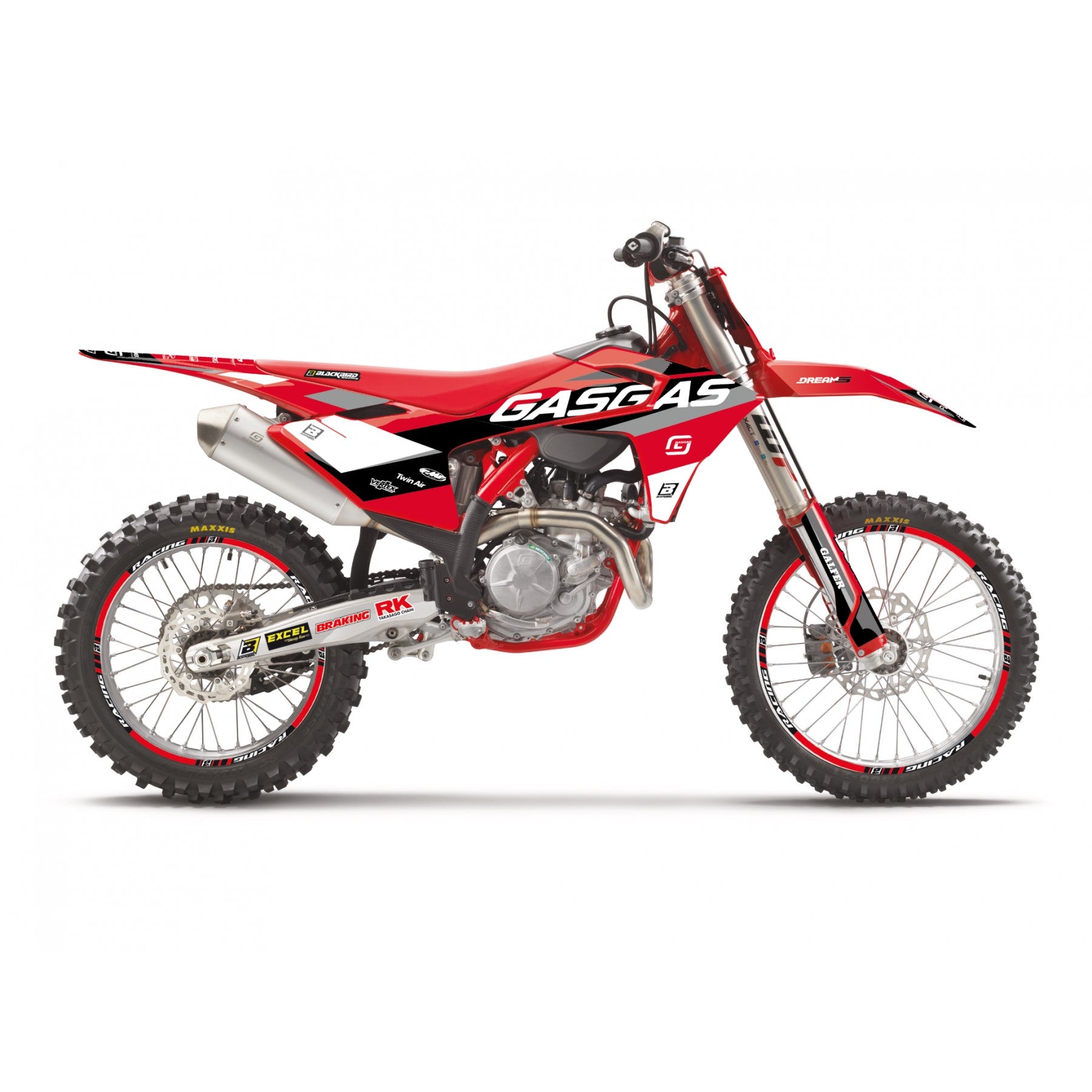 2024-2025 MC/EC GASGAS DREAM 5 CHROME EFX GRAPHICS, BLACKBIRD 2909ABCRO