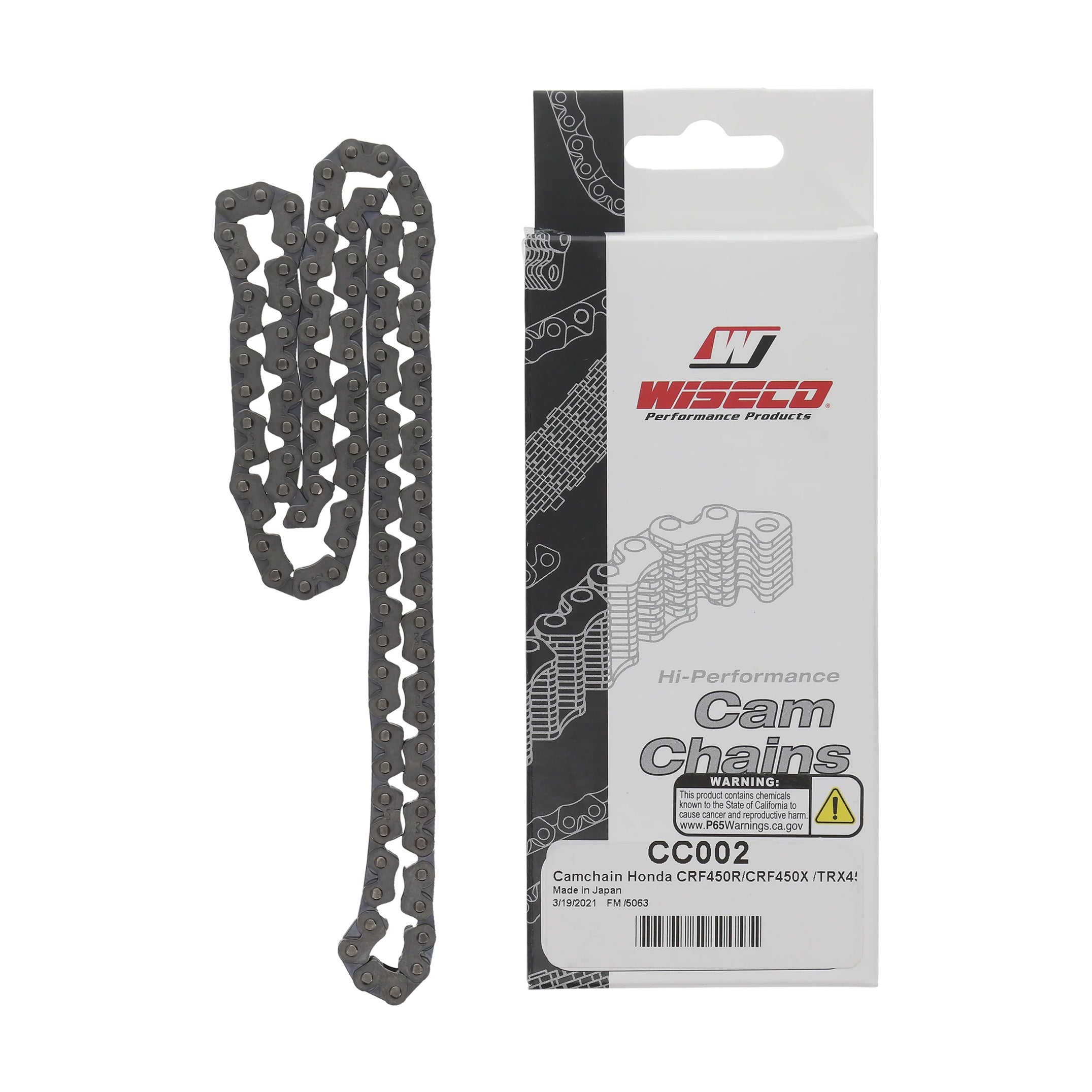 CAM CHAIN CRF450R CRF450X, WISECO CC002, 14401-MEB-671