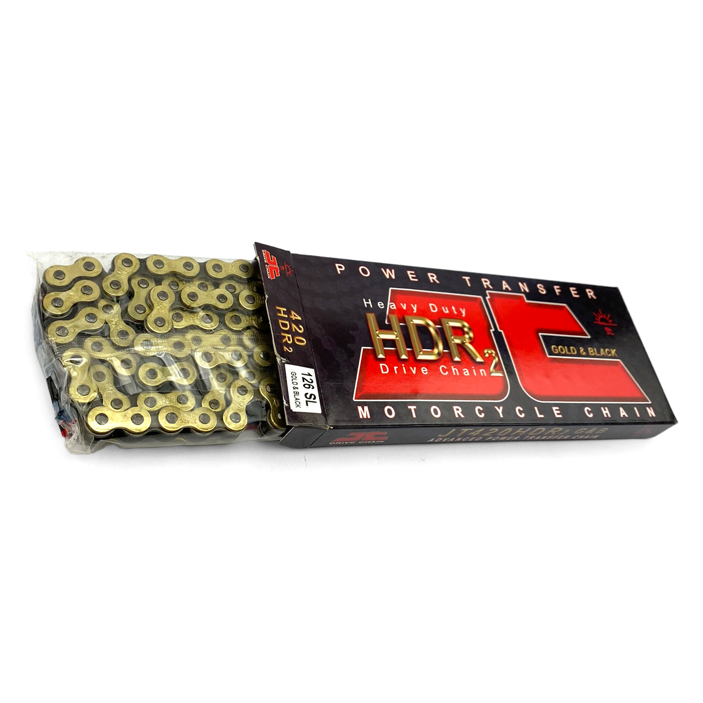 DRIVE CHAIN HEAVY DUTY 420HDR 126L GOLD-BLACK JTC420HDRGB126SL