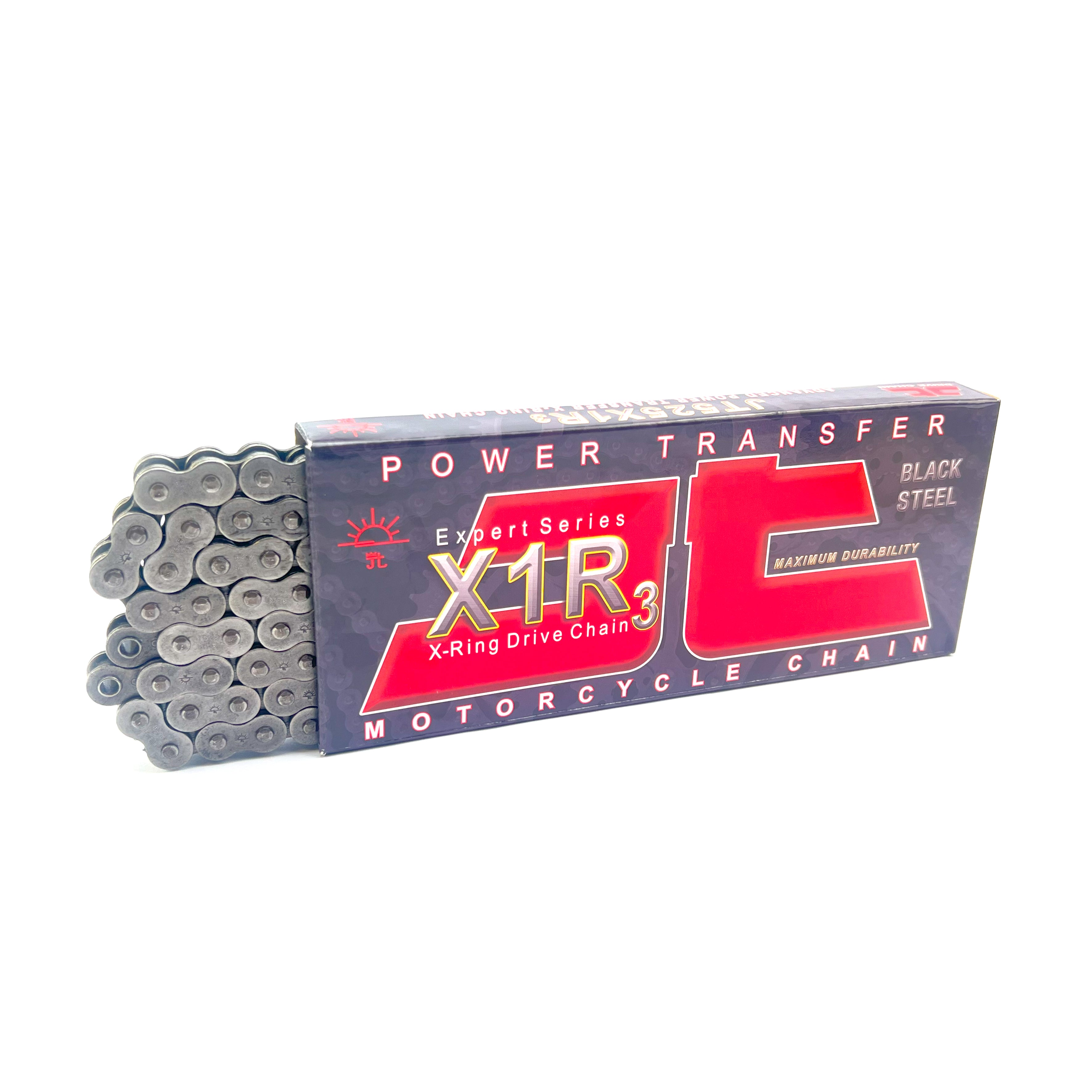 DRIVE CHAIN HEAVY DUTY X-RING CHAIN 525X1R3 120L BLACK JTC525X1R3120RL