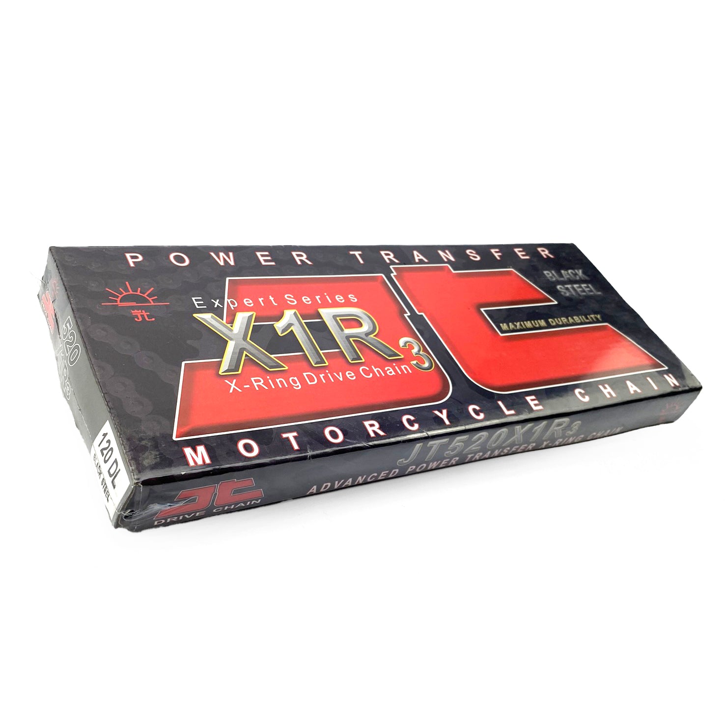 DRIVE CHAIN HEAVY DUTY X-RING 520X1R3 120L BLACK JTC520X1R3120DL