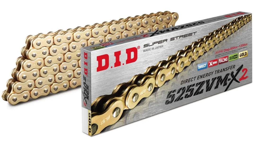 DID 525ZVM-X GOLD CHAIN 106L, DID525ZVMXGG106, 3012546, ROAD, MC