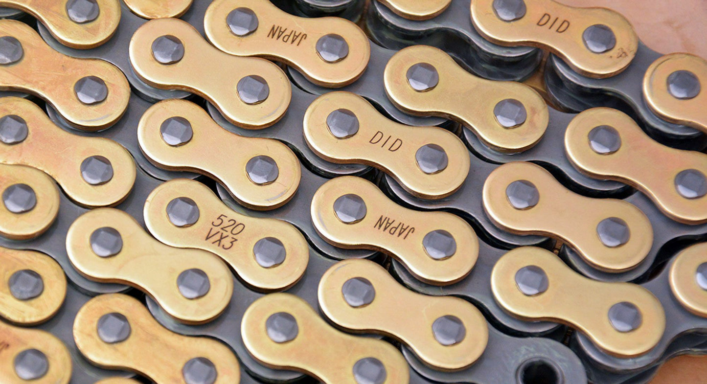 DID 520VX3 G&B 118 LINKS X-Ring Chain