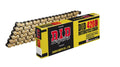 DID 420D CHAIN 124L G&B (RJ), GOLD & BLACK LINKS, DID420DGB124