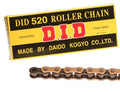 DID 520 CHAIN 118L GOLD (RJ), GOLD&BLACK LINKS, DID520GB118