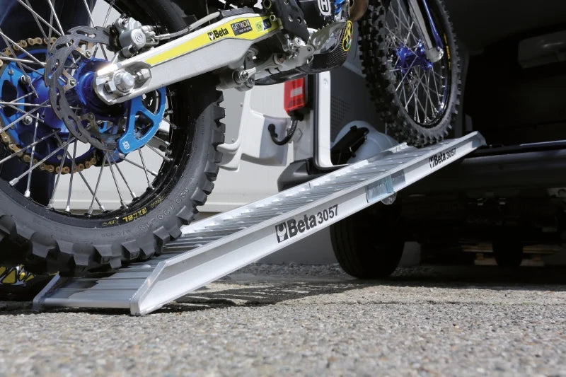 Aluminum Ramp for Loading/Unloading Motorcycles 2220x280mm 350kg Capacity - Beta Tools 3057