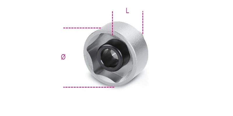 Hexagon Socket for Wheel Hub Nuts 30mm - Beta Tools 3075A 30