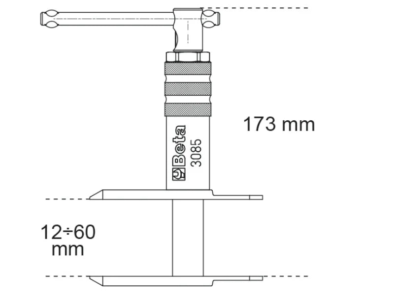Brake Piston Retracting Tool for Motorcycles and Scooters - Beta Tools 3085