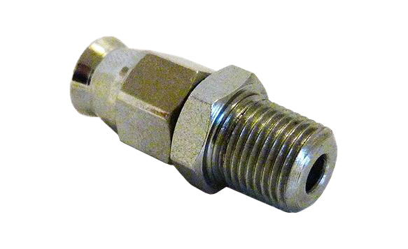 1/8 NPT (TAPER) MALE 600-03 BRAKE HOSE END CHROME VENHILL 3/10118MHC BUILDALINE