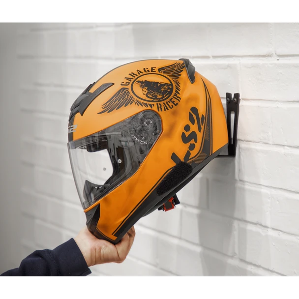 MOTORCYCLE HELMET HOOK WALL OR DOOR MOUNTABLE 175mm DEPTH