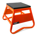 HEAVY DUTY STEEL BOX STAND MX, SMALL / 300mm HIGH MX STAND, ORANGE