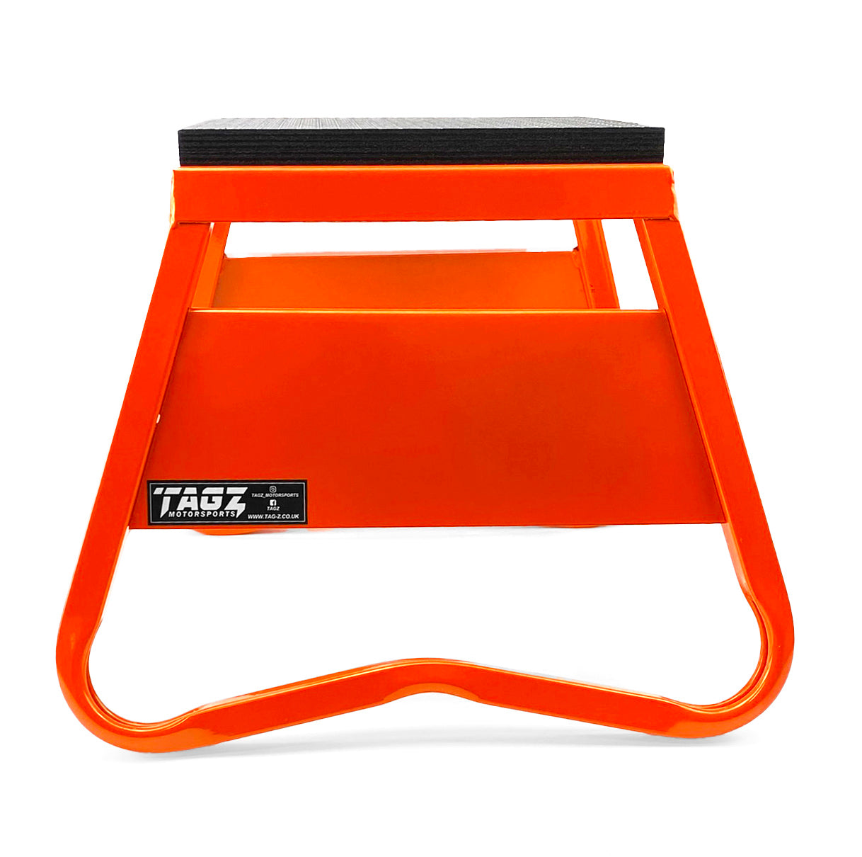 HEAVY DUTY STEEL BOX STAND MX, SMALL / 300mm HIGH MX STAND, ORANGE