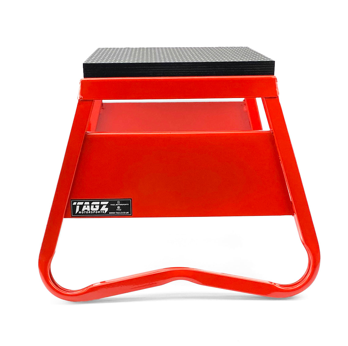 HEAVY DUTY STEEL BOX STAND MX, SMALL / 300mm HIGH MX STAND, RED