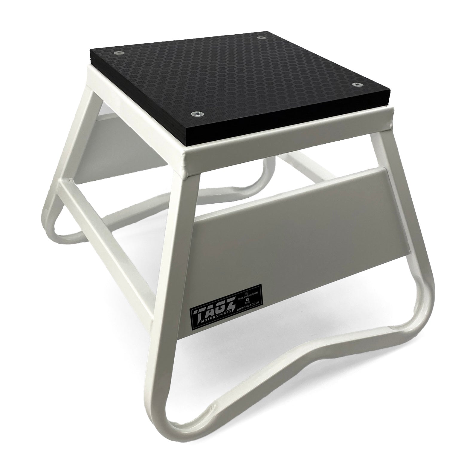 HEAVY DUTY STEEL BOX STAND MX, SMALL / 300mm HIGH MX STAND, WHITE