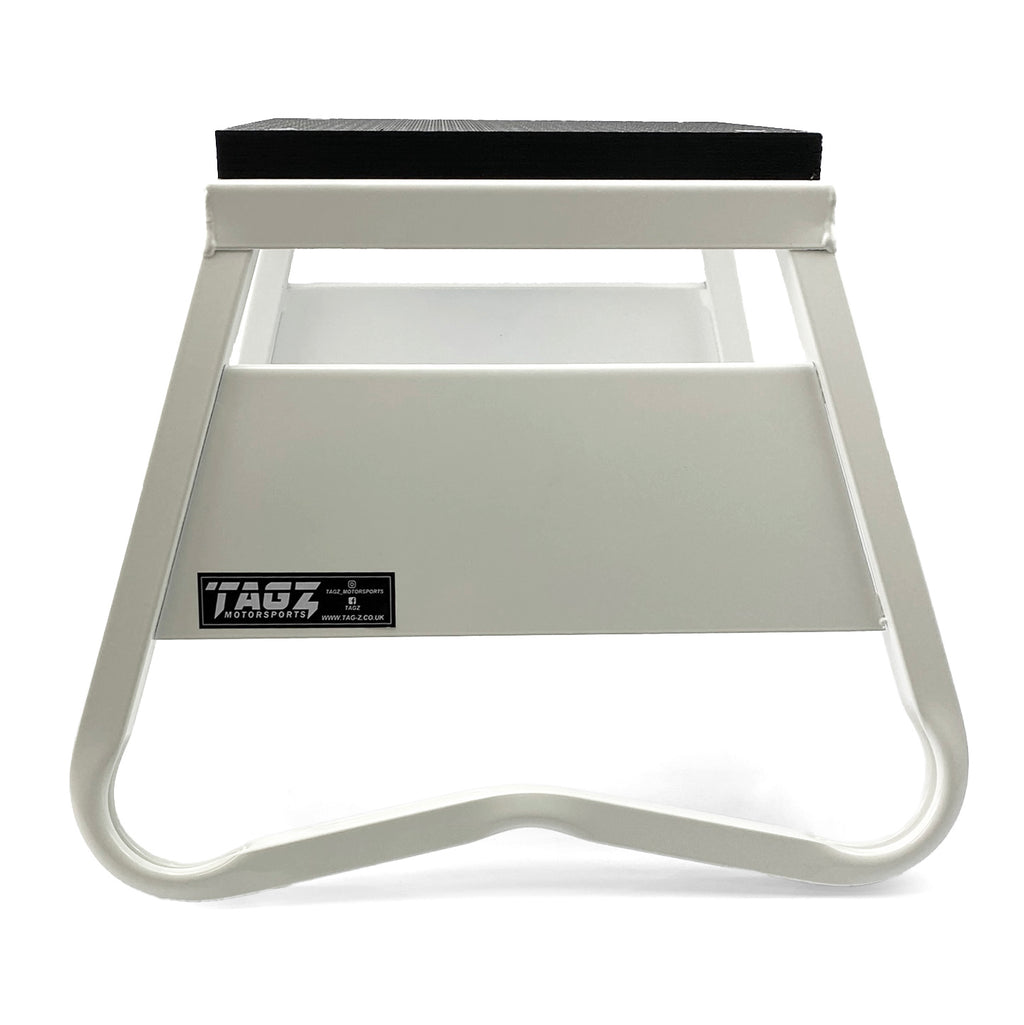HEAVY DUTY STEEL BOX STAND MX, SMALL / 300mm HIGH MX STAND, WHITE
