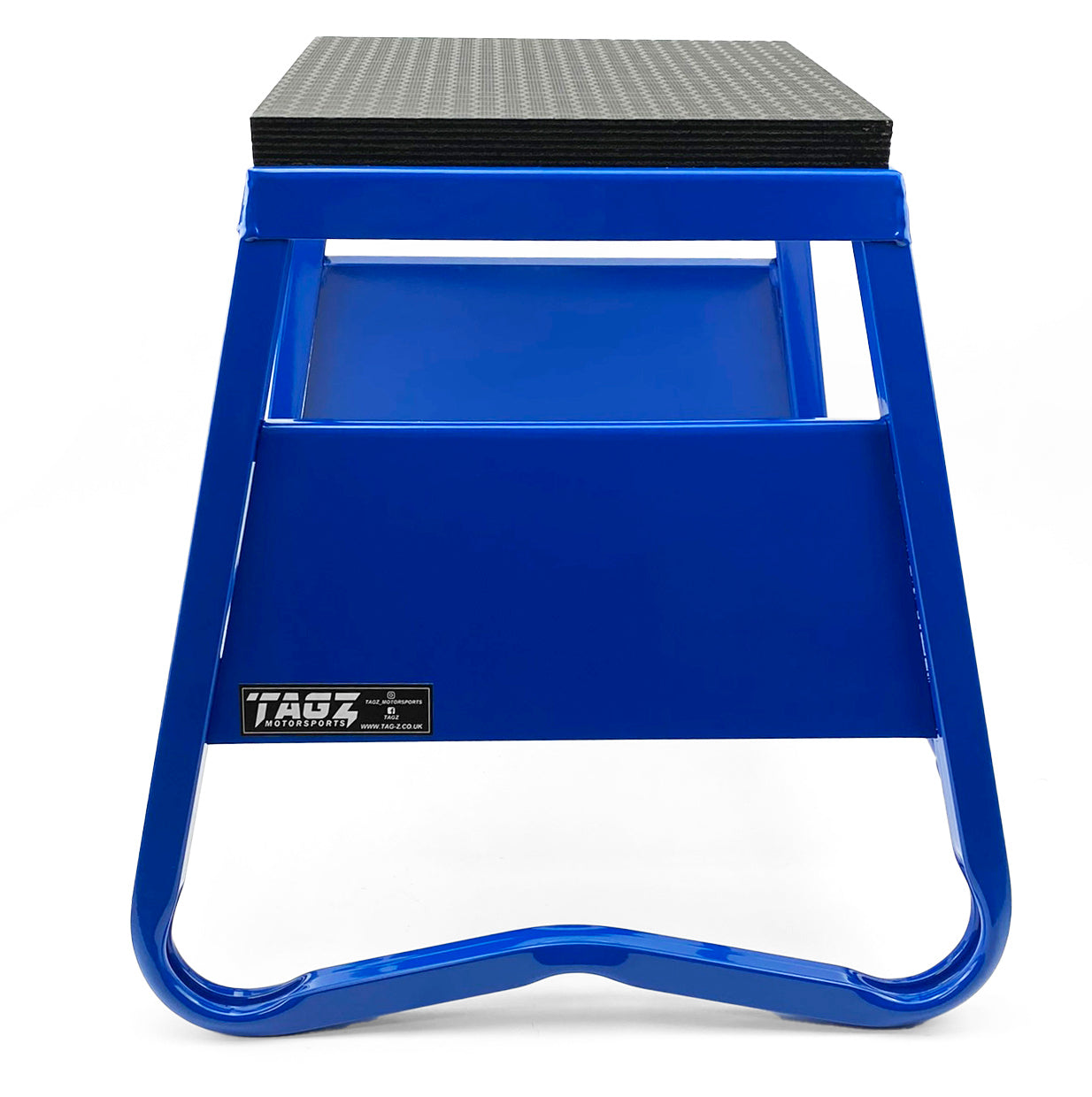 HEAVY DUTY STEEL BOX STAND MX, MEDIUM / 380mm HIGH MX STAND, BLUE