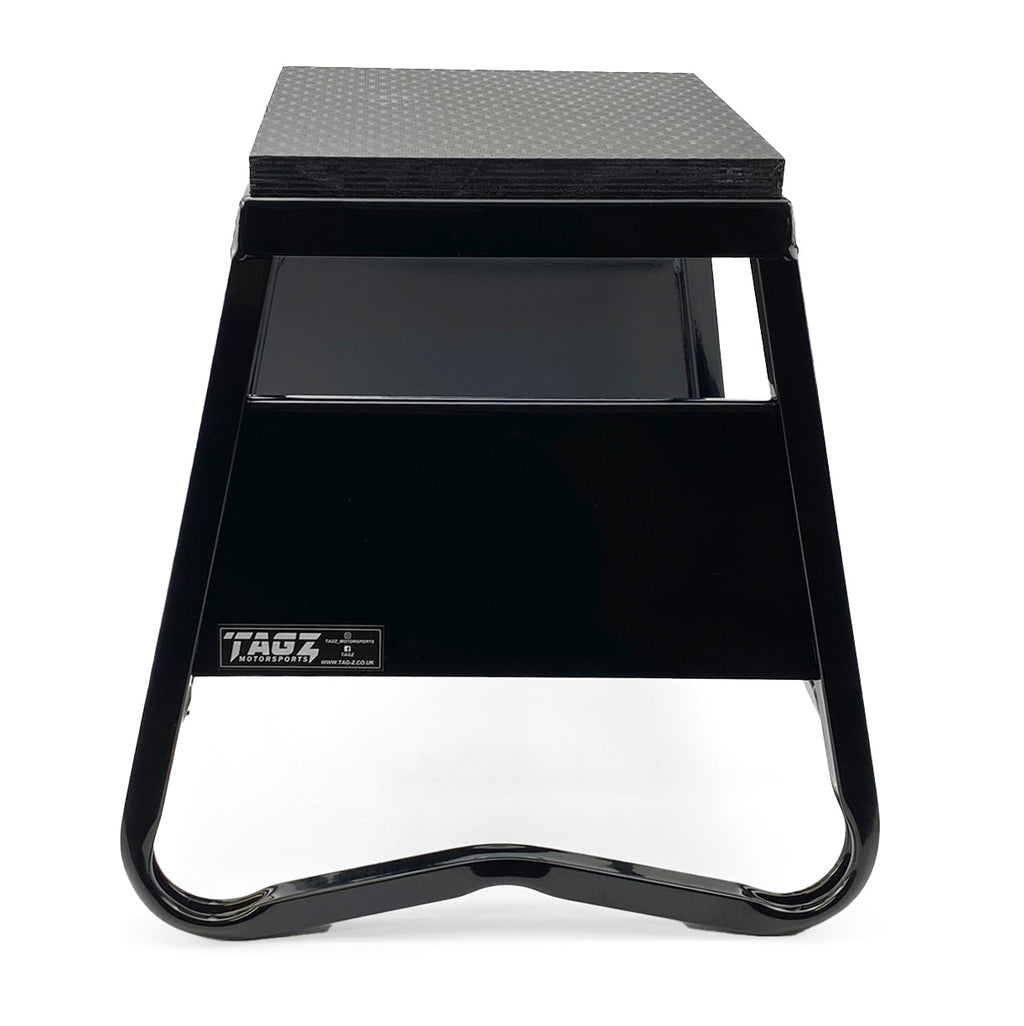 HEAVY DUTY STEEL BOX STAND MX, MEDIUM / 380mm HIGH MX STAND, BLACK
