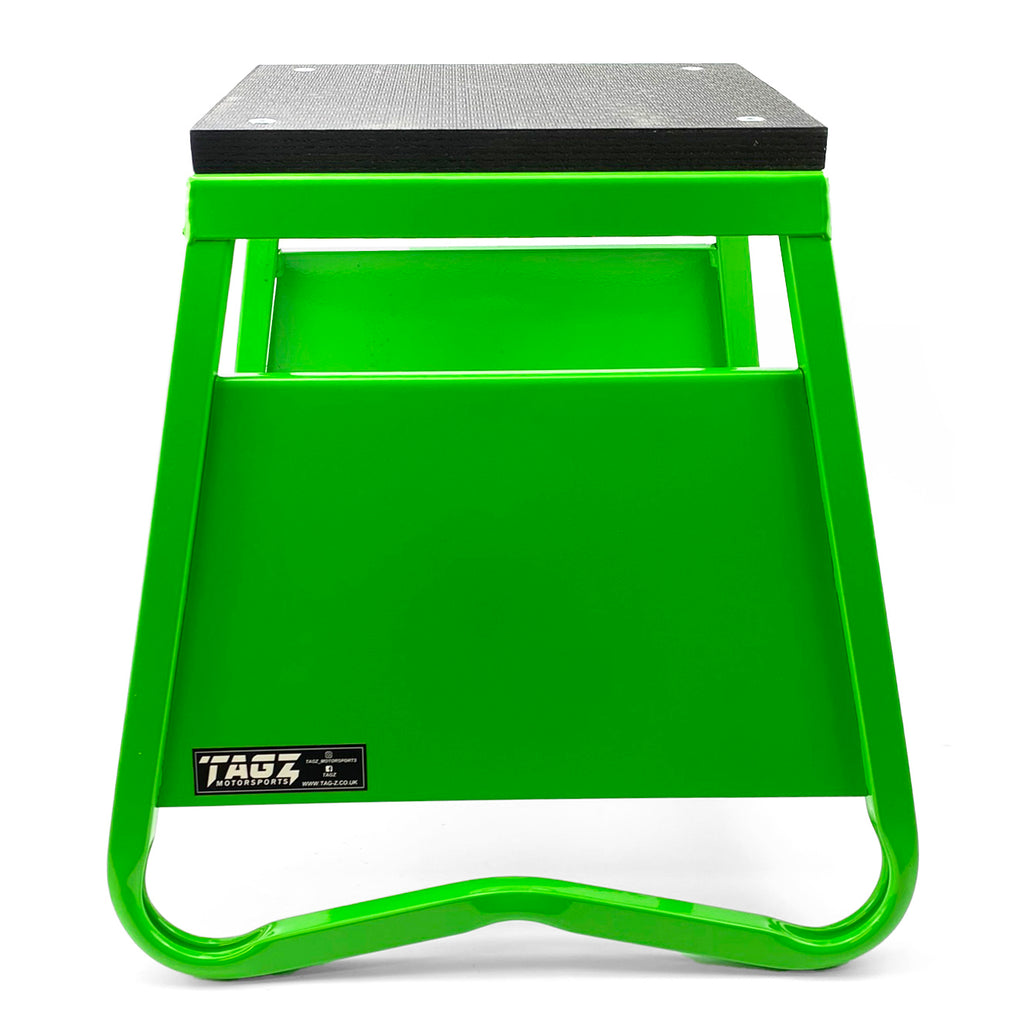 HEAVY DUTY STEEL BOX STAND MX, MEDIUM / 380mm HIGH MX STAND, GREEN