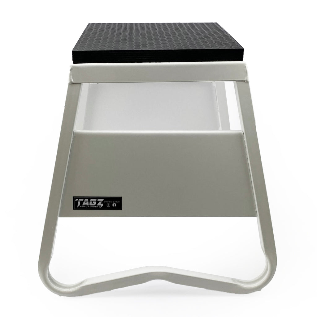 HEAVY DUTY STEEL BOX STAND MX, MEDIUM / 380mm HIGH MX STAND, WHITE