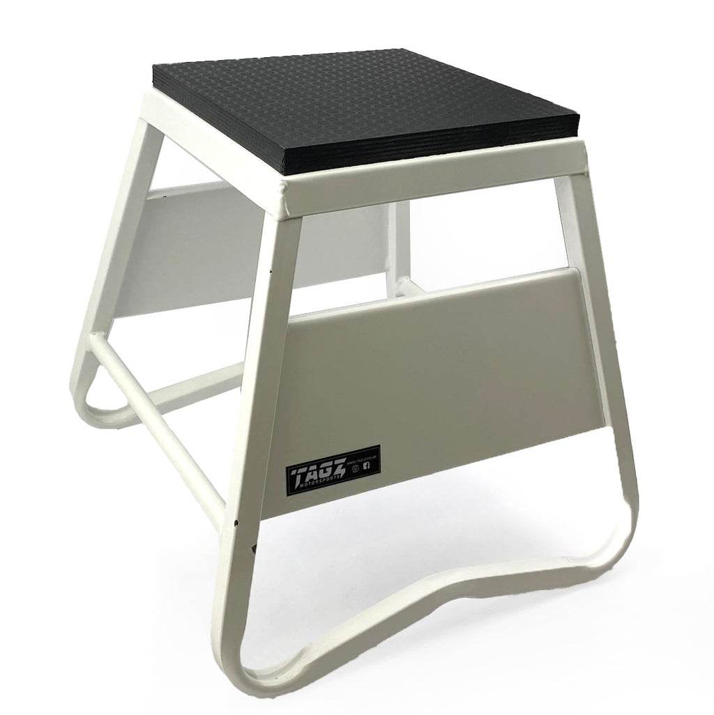 HEAVY DUTY STEEL BOX STAND MX, MEDIUM / 380mm HIGH MX STAND, WHITE