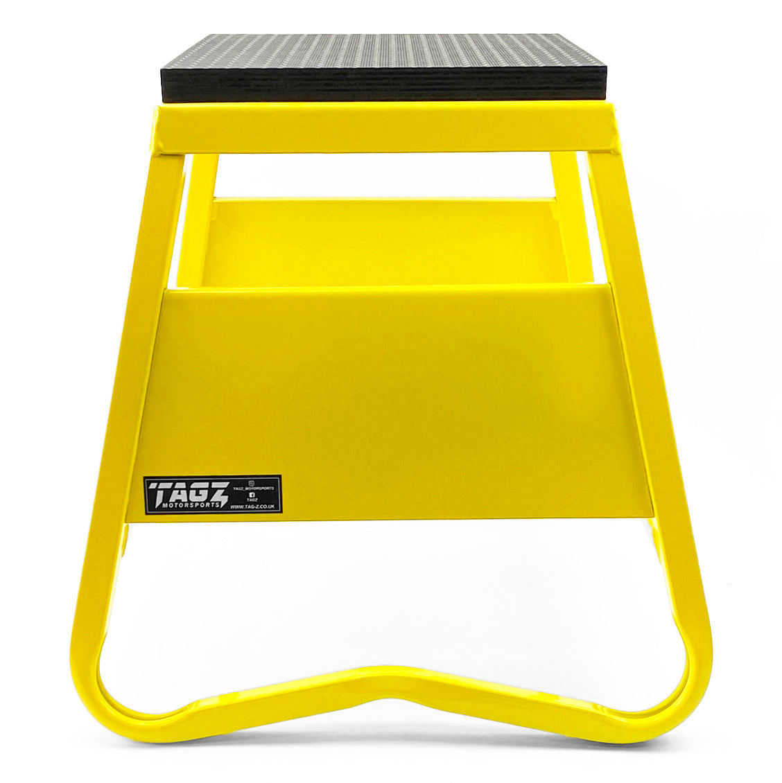 HEAVY DUTY STEEL BOX STAND MX, MEDIUM / 380mm HIGH MX STAND, YELLOW