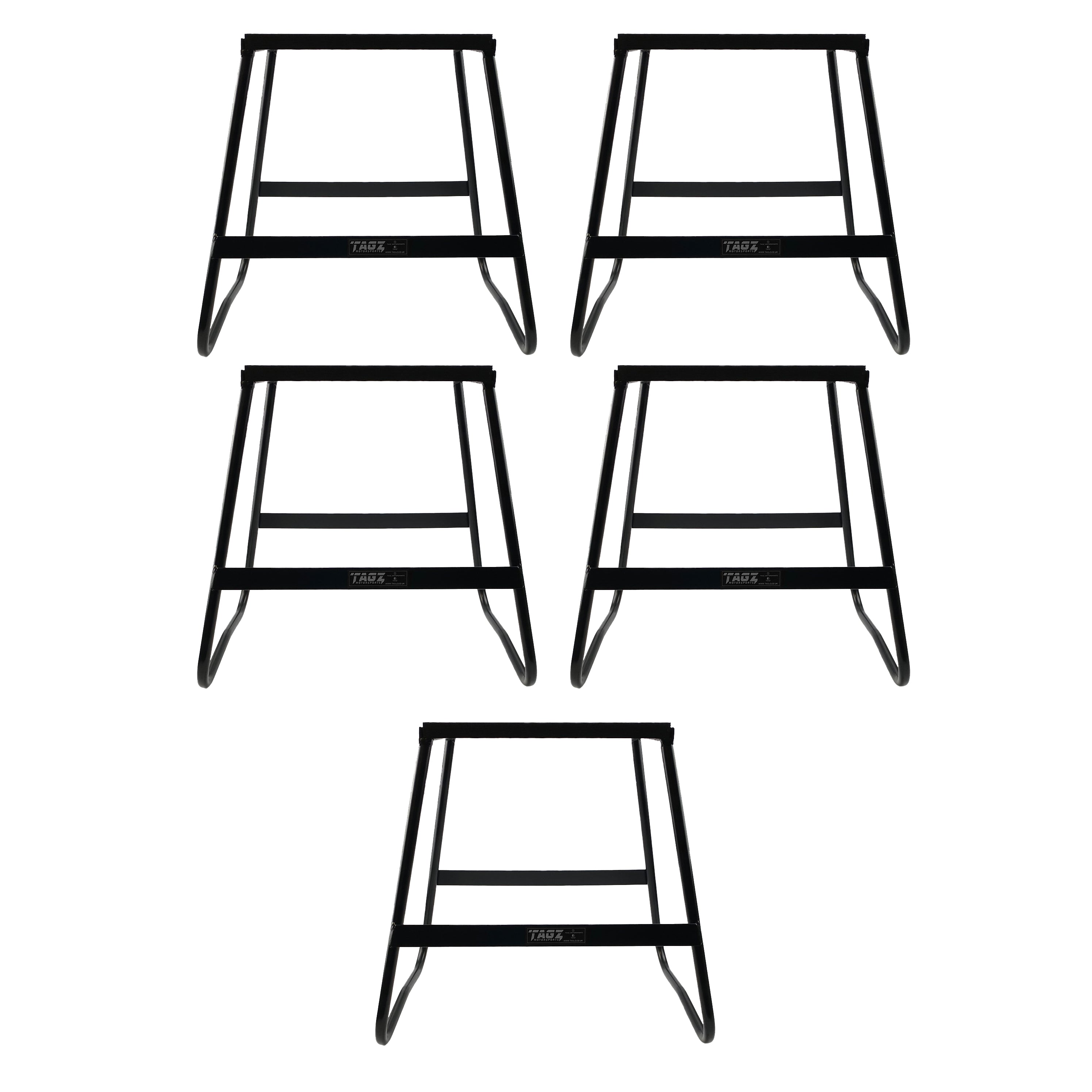 TRADE PACK 5 BIKE STANDS BLACK, 440mm TALL, LIGHT WEIGHT, MX, TRADE £16.50 EACH
