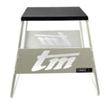 STAND 440 WHITE TM LOGO, MX LOGO STAND, SHOW ROOM STAND