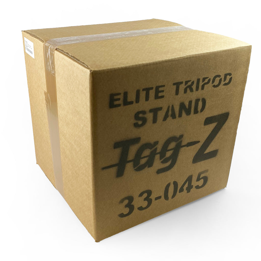 ELITE TRIPOD POP UP STAND, BIG FEET / GLOSS BLACK / TAG-Z, MX STAND PIT PADDOCK ENDURO