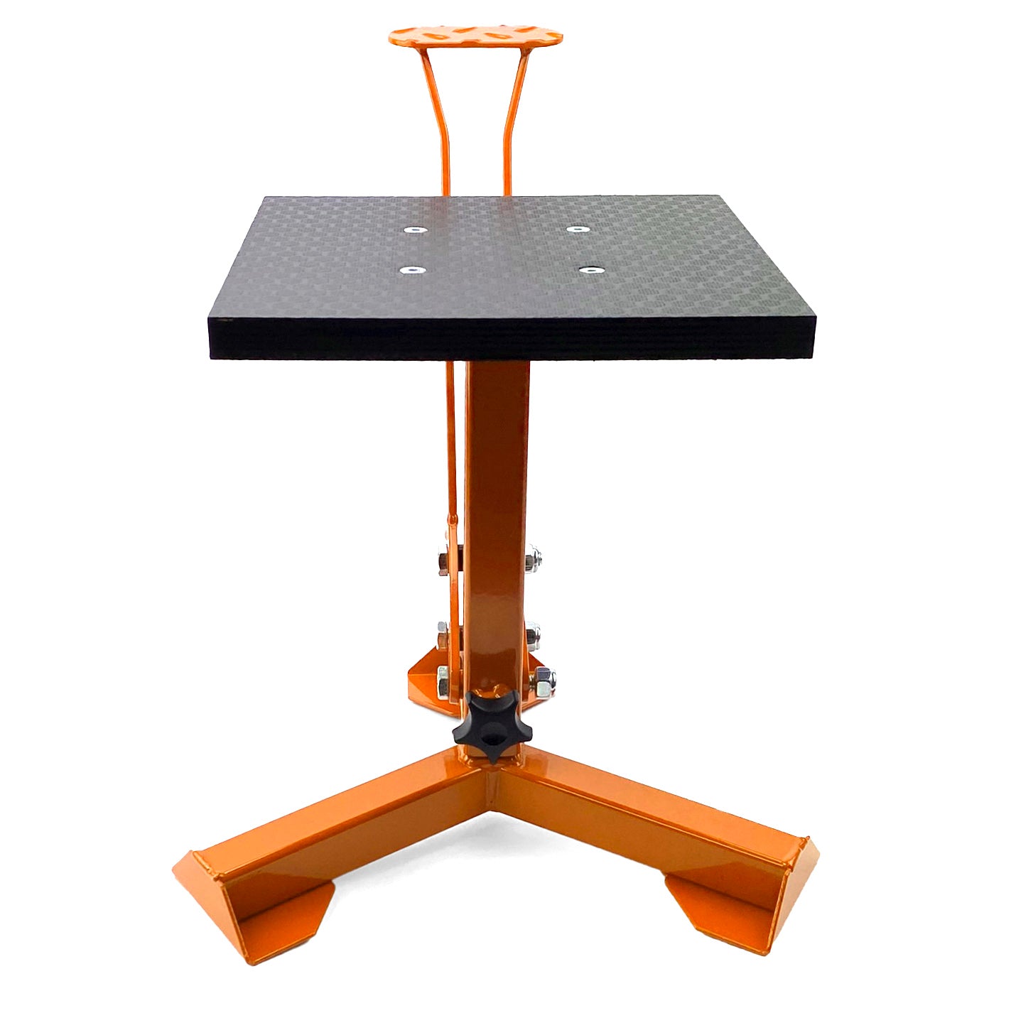 ELITE TRIPOD POP UP STAND, BIG FEET / GLOSS ORANGE / TAG-Z, MX STAND PIT PADDOCK ENDURO