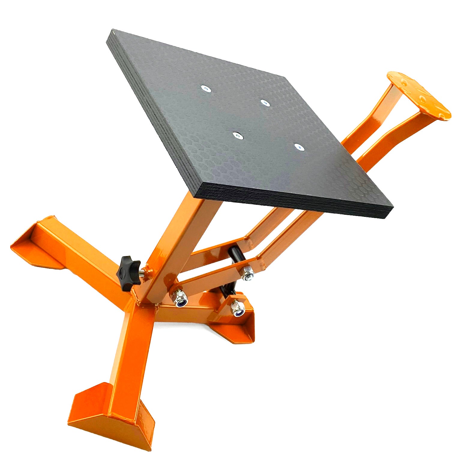 ELITE TRIPOD POP UP STAND, BIG FEET / GLOSS ORANGE / TAG-Z, MX STAND PIT PADDOCK ENDURO