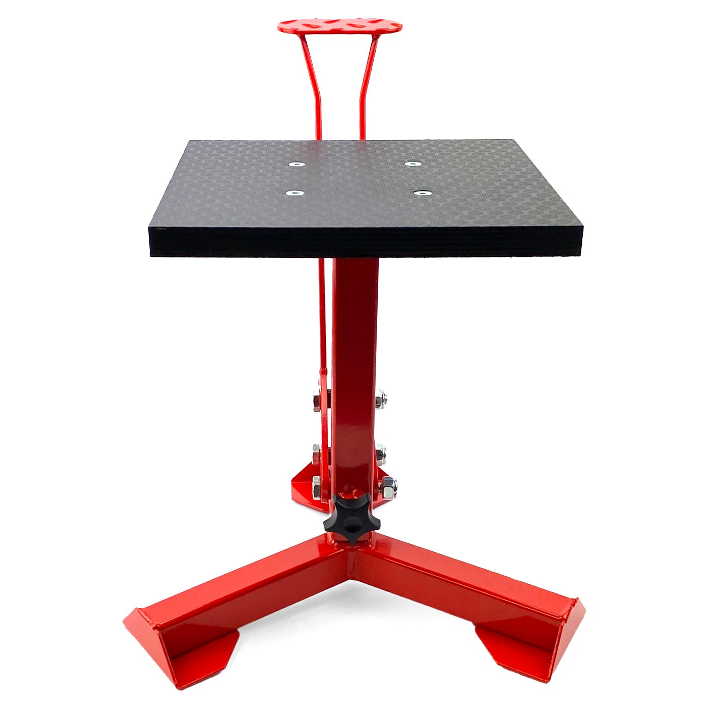 ELITE TRIPOD POP UP STAND, BIG FEET / GLOSS RED / TAG-Z, MX STAND PIT PADDOCK ENDURO