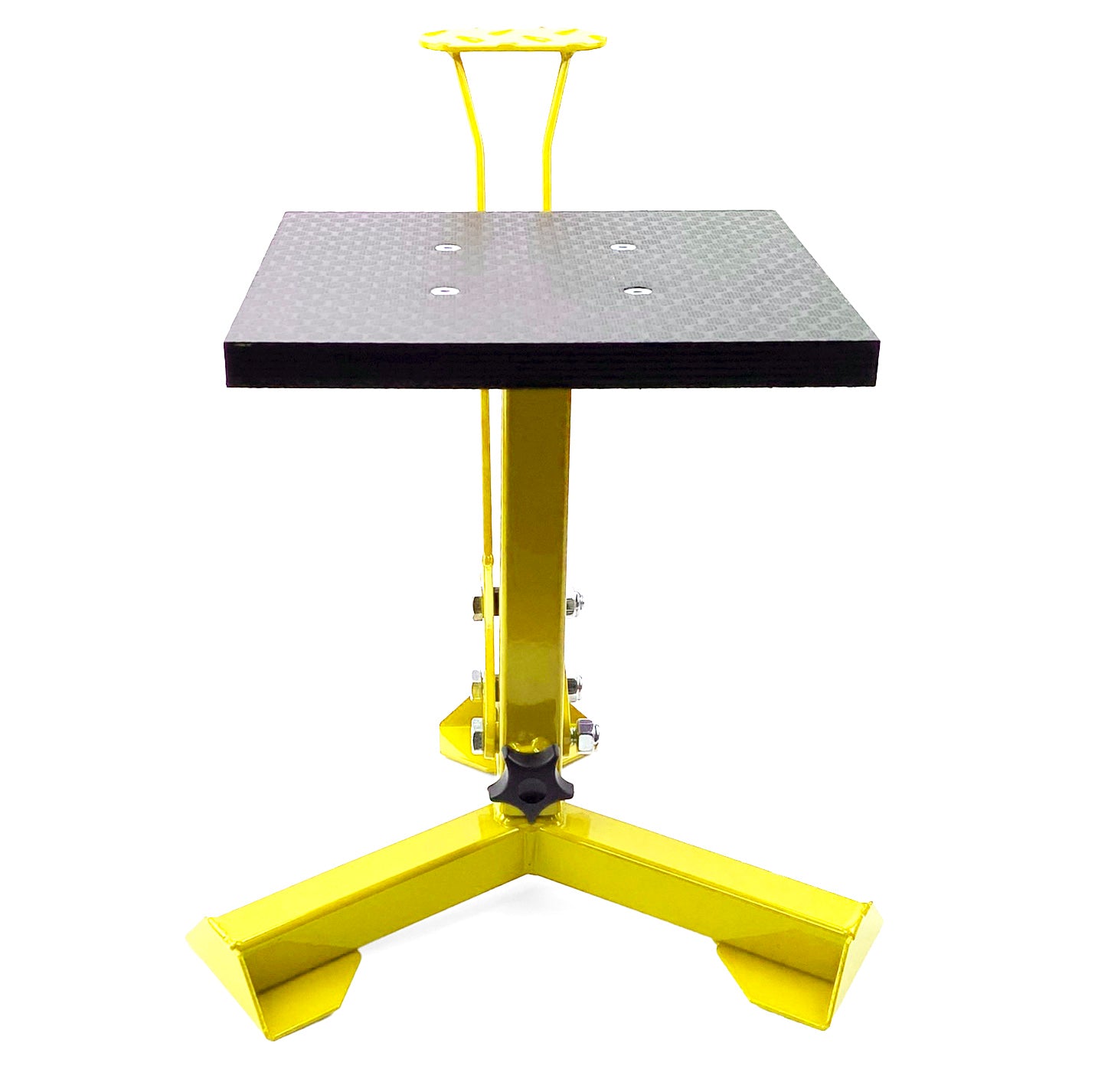 ELITE TRIPOD POP UP STAND, BIG FEET / GLOSS YELLOW / TAG-Z, MX STAND PIT PADDOCK ENDURO