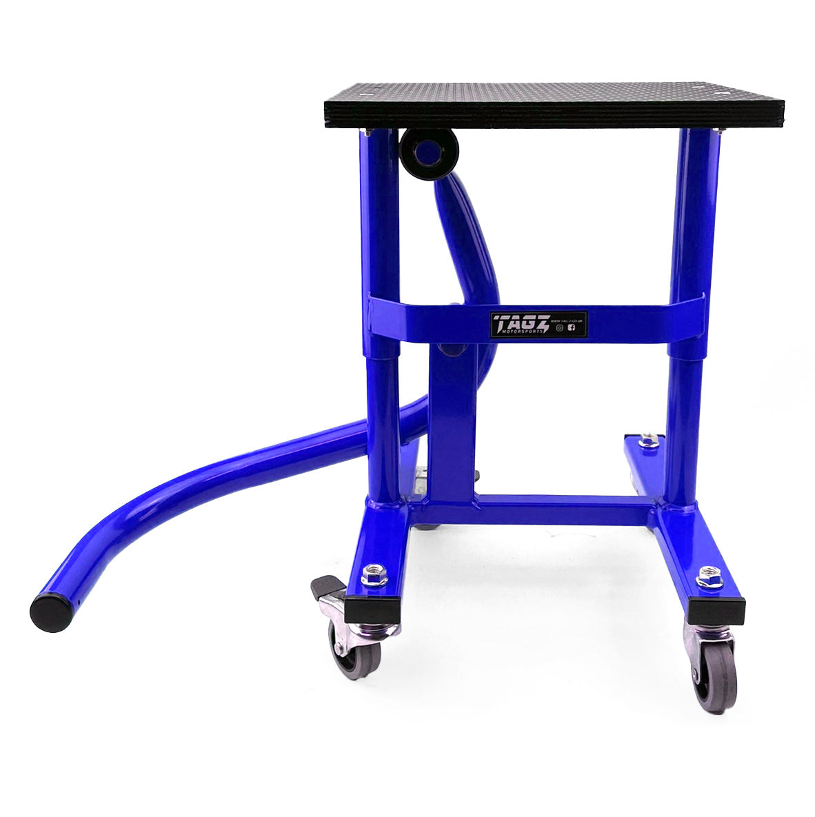 HD JACK-UP-STAND TWIN LEG v5, WHEEL ABOUT JACK-UP-STAND, MX & ENDURO 125>625CC BIKES