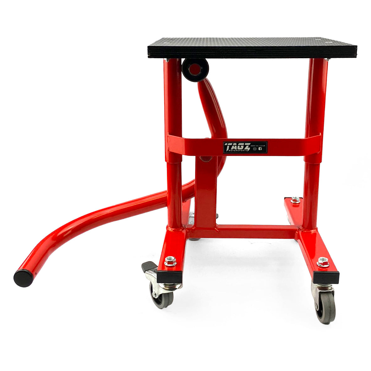 HD JACK-UP-STAND TWIN LEG v5, WHEEL ABOUT JACK-UP-STAND, MX & ENDURO 125>625CC BIKES