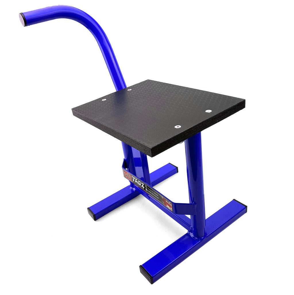 HD JACK-UP-STAND TWIN LEG v5, MX & ENDURO 125>625CC BIKES, LARGE STAND 440mm HIGH MX