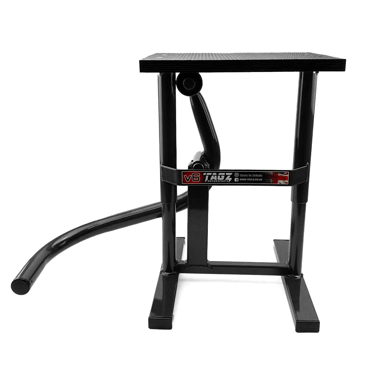 HD JACK-UP-STAND TWIN LEG v5, MX & ENDURO 125>625CC BIKES, LARGE STAND 440mm HIGH MX