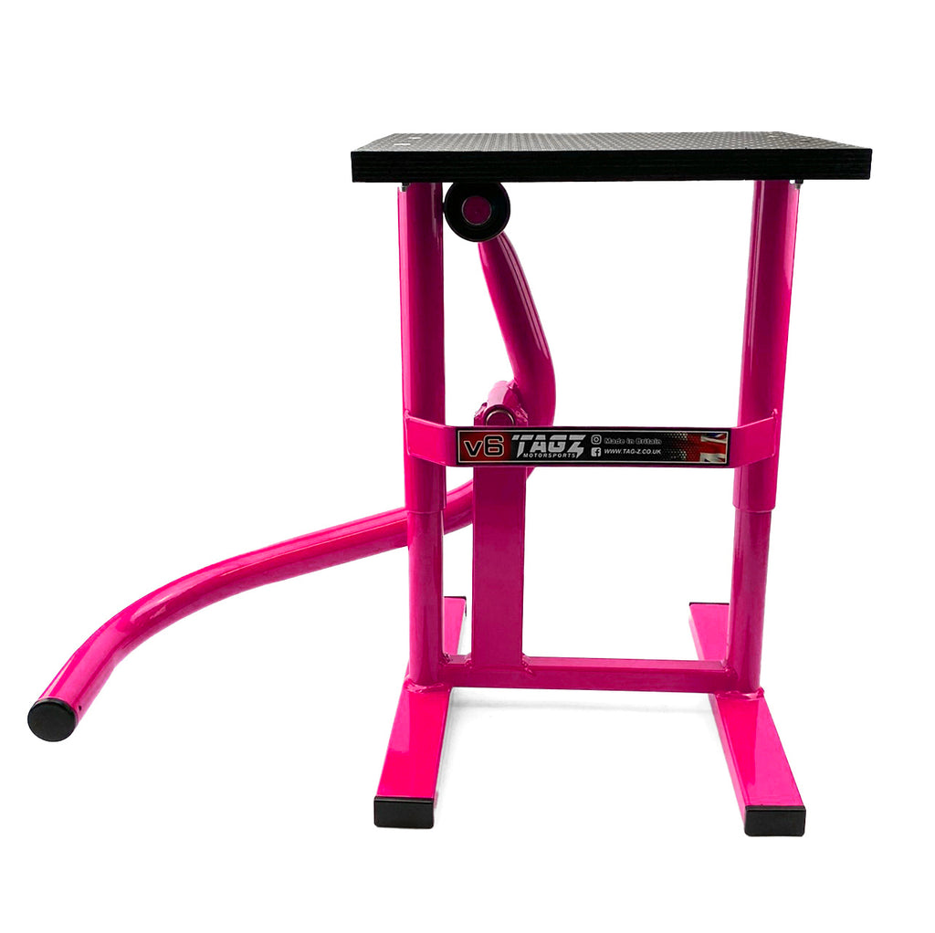 HD JACK-UP-STAND TWIN LEG v5, MX & ENDURO 125>625CC BIKES, LARGE STAND 440mm HIGH MX